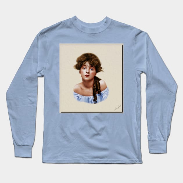 Evelyn Nesbit Long Sleeve T-Shirt by rgerhard